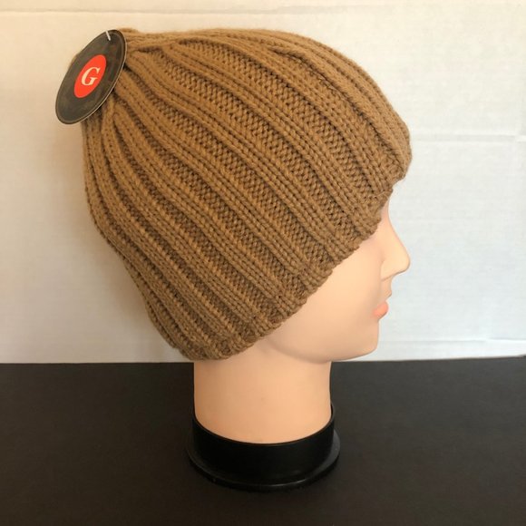MENS WINTER PLAIN KNIT BEANIE HAT - Picture 2 of 4